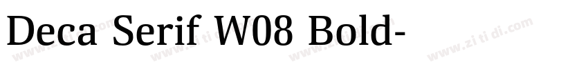 Deca Serif W08 Bold字体转换